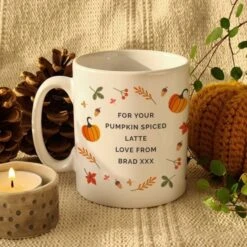 Personalised Pumpkin Mug -PERSONALISE STORE p0805m47 2