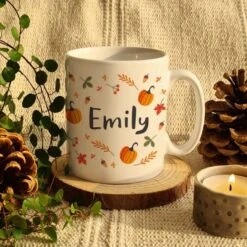 Personalised Pumpkin Mug -PERSONALISE STORE p0805m47 3