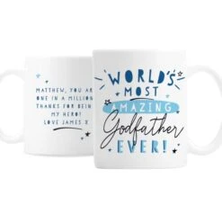 Personalised World's Most Amazing Godfather Mug -PERSONALISE STORE p0805m63 3