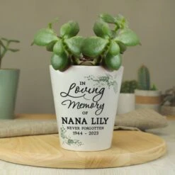 Personalised In Loving Memory Plant Pot -PERSONALISE STORE p0805m64 2