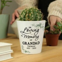 Personalised In Loving Memory Plant Pot -PERSONALISE STORE p0805m64 3