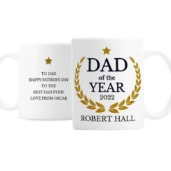 Personalised Dad Of The Year Mug -PERSONALISE STORE p0805m70 3