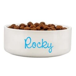 Personalised Blue Name 14cm Medium Pet Bowl 9 Personalised Blue Name 14cm Medium Pet Bowl -PERSONALISE STORE p0805m84 4