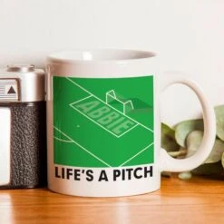 Personalised Life's A Pitch Mug -PERSONALISE STORE p0805n05 2