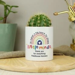 Personalised Shape Little Minds Ceramic Storage Pot -PERSONALISE STORE p0805n25 2