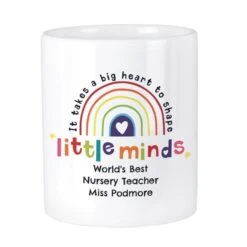 Personalised Shape Little Minds Ceramic Storage Pot -PERSONALISE STORE p0805n25 4