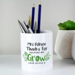 Personalised Thanks For Helping Me Grow Ceramic Storage Pot -PERSONALISE STORE p0805n27 2