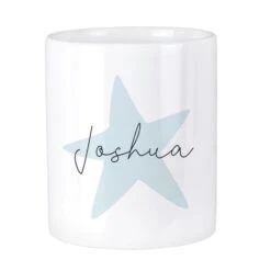Personalised Blue Star Ceramic Storage Pot -PERSONALISE STORE p0805n30 4