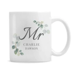 Personalised Botanical Mr Mug -PERSONALISE STORE p0805n59 4