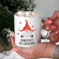 Personalised Red Gonk Christmas Mug 12 Personalised Red Gonk Christmas Mug -PERSONALISE STORE p0805n71 5