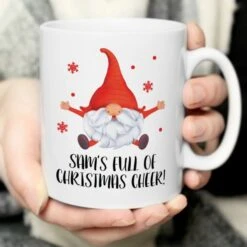 Personalised Red Gonk Christmas Mug 13 Personalised Red Gonk Christmas Mug -PERSONALISE STORE p0805n71 6