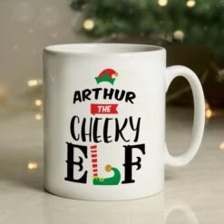 Personalised Elf Christmas Mug -PERSONALISE STORE p0805n72 3