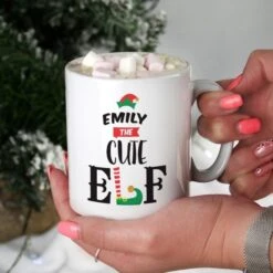 Personalised Elf Christmas Mug -PERSONALISE STORE p0805n72 6
