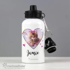Personalised Rachael Hale Cute Cat Drinks Bottle -PERSONALISE STORE p080791 2