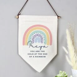 Personalised Rainbow Hanging Banner