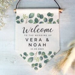 Personalised Botanical Wedding Hanging Banner 8 Personalised Botanical Wedding Hanging Banner -PERSONALISE STORE p0810a04 3