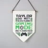 Personalised Gaming Mode Hanging Banner