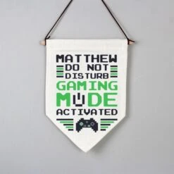 Personalised Gaming Mode Hanging Banner -PERSONALISE STORE p0810a07 2