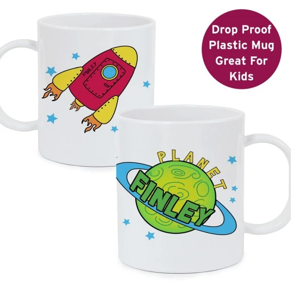 Personalised Space Plastic Mug 2 Personalised Space Plastic Mug - Image 2