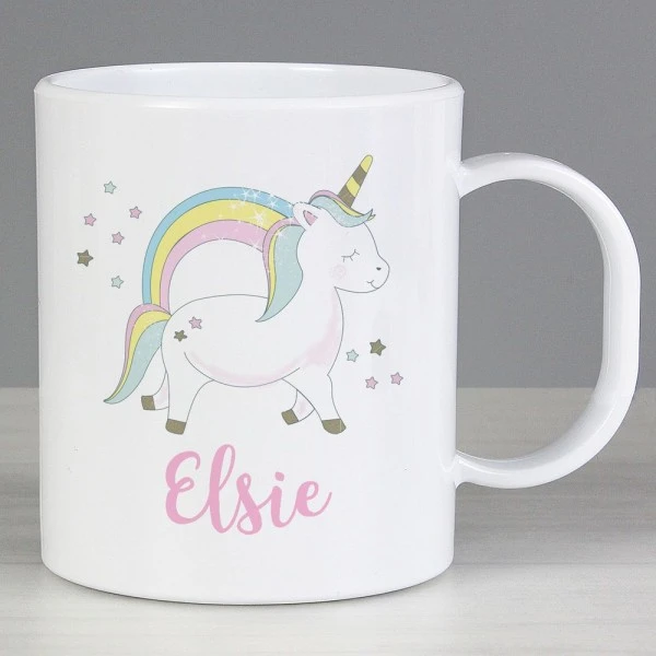 Personalised Baby Unicorn Plastic Mug 4 Personalised Baby Unicorn Plastic Mug - Image 4