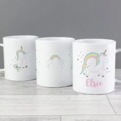 Personalised Baby Unicorn Plastic Mug 11 Personalised Baby Unicorn Plastic Mug -PERSONALISE STORE p0813a46 4