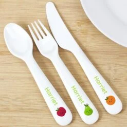 Personalised Healthy Eating Plastic Cutlery -PERSONALISE STORE p0813a56 3