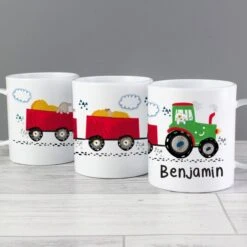 Personalised Tractor Plastic Mug 8 Personalised Tractor Plastic Mug -PERSONALISE STORE p0813b23 3