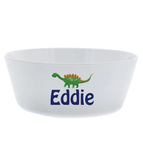 Personalised Dinosaur Plastic Bowl 2 Personalised Dinosaur Plastic Bowl - Image 2