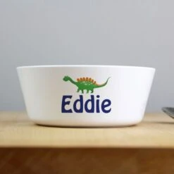 Personalised Dinosaur Plastic Bowl 8 Personalised Dinosaur Plastic Bowl -PERSONALISE STORE p0813b29 3