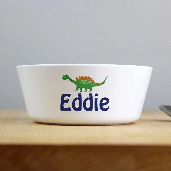 Personalised Dinosaur Plastic Bowl 4 Personalised Dinosaur Plastic Bowl - Image 4