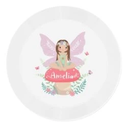 Personalised Toadstool Fairy Plastic Plate -PERSONALISE STORE p0813b34 3