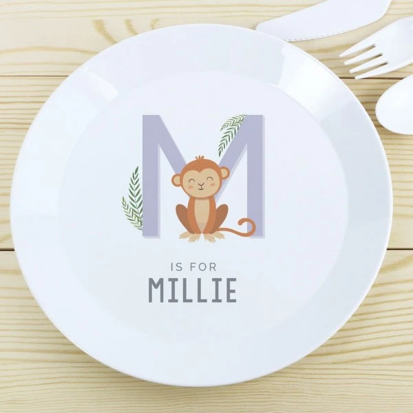 Personalised Animal Alphabet Plastic Plate 4 Personalised Animal Alphabet Plastic Plate - Image 4