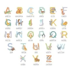 Personalised Animal Alphabet Plastic Plate 12 Personalised Animal Alphabet Plastic Plate -PERSONALISE STORE p0813b46 5