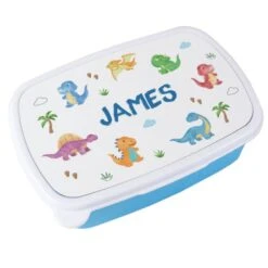 Personalised Dinosaur Name Only Blue Lunch Box -PERSONALISE STORE p0813b70 4