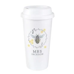 Personalised Bee Insulated Travel Cup -PERSONALISE STORE p0813b98 4