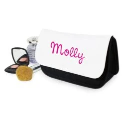 Personalised Pink Name Make Up Bag -PERSONALISE STORE p081450 2