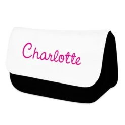 Personalised Pink Name Make Up Bag -PERSONALISE STORE p081450 3