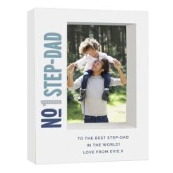 Personalised No.1 5x7 Box Photo Frame -PERSONALISE STORE p100478 5