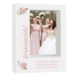 Personalised Floral 5x7 Box Photo Frame -PERSONALISE STORE p100479 5