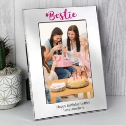 Personalised #Bestie 6x4 Silver Photo Frame 7 Personalised #Bestie 6x4 Silver Photo Frame -PERSONALISE STORE p100486 2