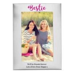 Personalised #Bestie 6x4 Silver Photo Frame 9 Personalised #Bestie 6x4 Silver Photo Frame -PERSONALISE STORE p100486 4