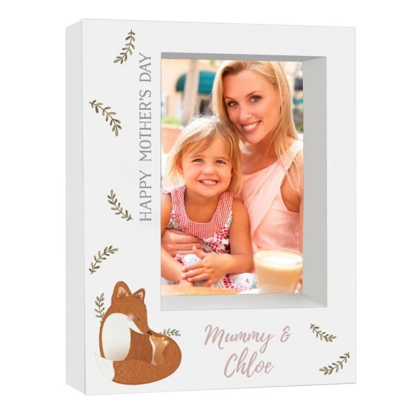 Personalised Mummy And Me Fox 5x7 Box Photo Frame 2 Personalised Mummy And Me Fox 5x7 Box Photo Frame - Image 2