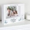 Personalised Polar Bear "1st Christmas As A Family" 5x7 Box Photo Frame