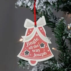 Personalised Jingle All The Way Bell Decoration 5 Personalised Jingle All The Way Bell Decoration -PERSONALISE STORE p1004a04 2