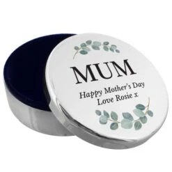 Personalised Botanical Round Trinket Box -PERSONALISE STORE p1004a12 4