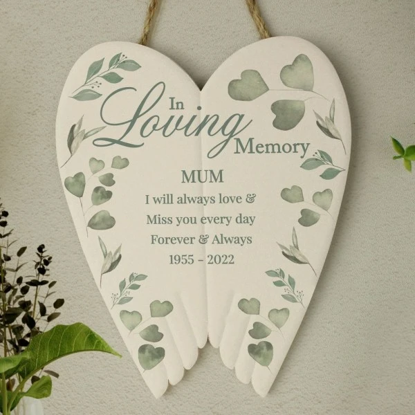 Personalised In Loving Memory Ceramic Wings 2 Personalised In Loving Memory Ceramic Wings - Image 2