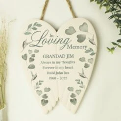Personalised In Loving Memory Ceramic Wings 9 Personalised In Loving Memory Ceramic Wings -PERSONALISE STORE p100522 2
