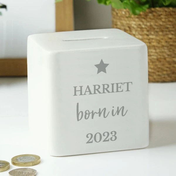 Personalised Born In Money Box 2 Personalised Born In Money Box - Image 2