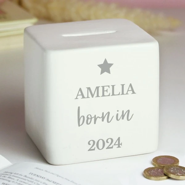 Personalised Born In Money Box 3 Personalised Born In Money Box - Image 3