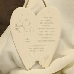 Personalised Little Angel Ceramic Wings -PERSONALISE STORE p100525 3